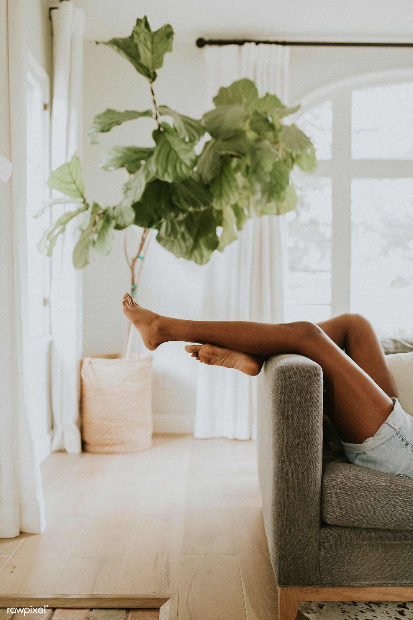 Slider Lifestyle Loungewear Download premium image of Relaxing on a sofa at home 1211731